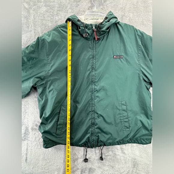 VTG Bugle Boy Outerwear Reversible Hoodie FullZip Nylon Jacket Medium Armenia - Picture 3 of 12